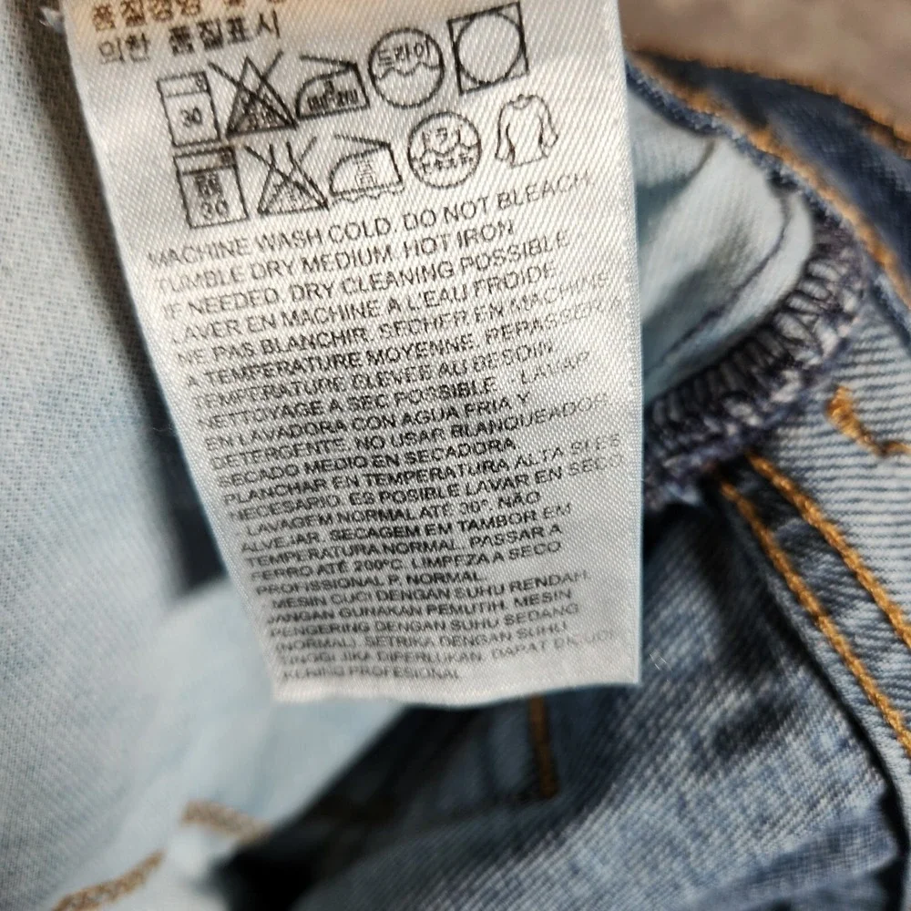 Levi's‎ 550 Jeans Men's 36X30 Blue Straight Relaxed Denim STAIN